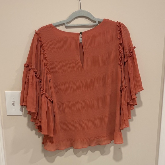 STATE Rust Ruffled Blouse - Picture 3 of 3